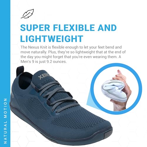 Men’s Knit Zero Drop Workout & Lifestyle Sneakers - Orion Blue, Size 10.5
