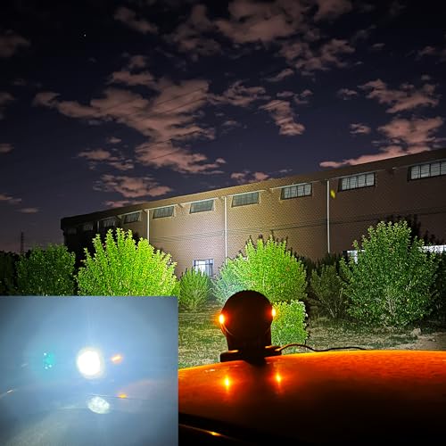 Remote LED Search Light for Trucks and Boats - Black 6000K 45W 4500LM