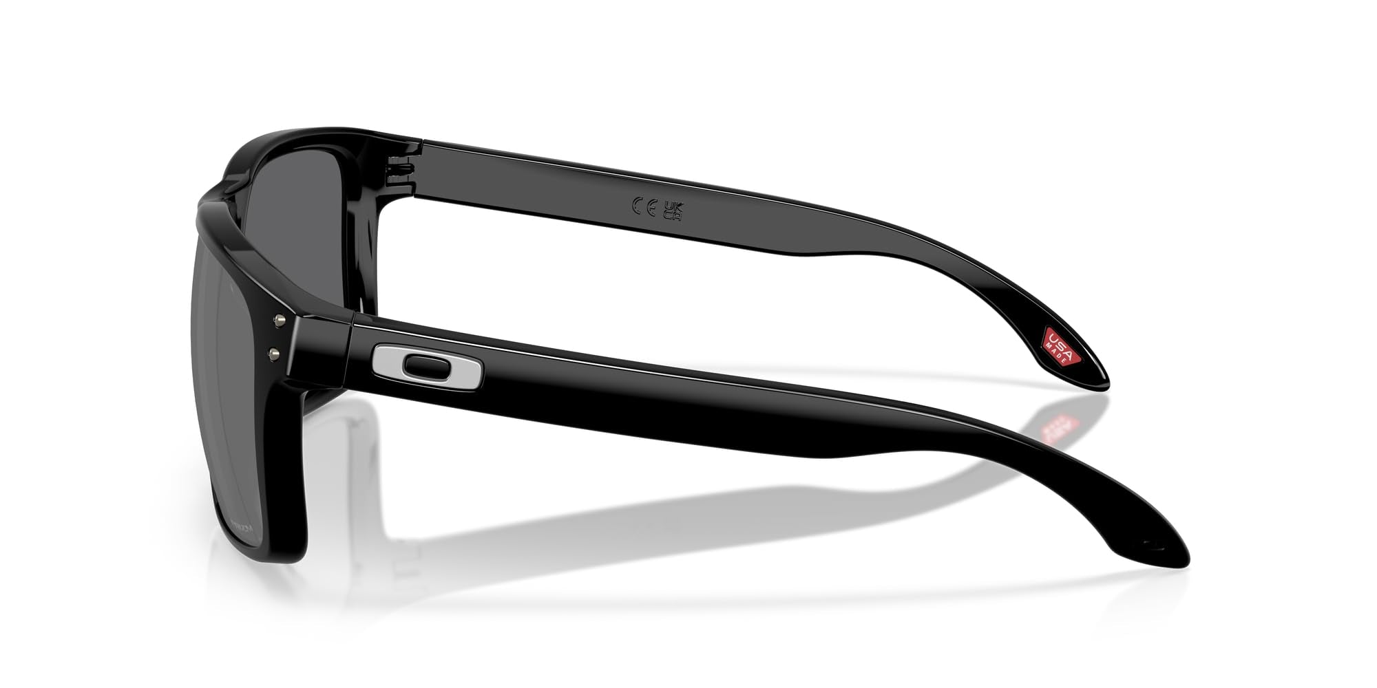 Oakley OO9487F Holbrook XXL Low Bridge Fit Sunglasses, Polished Black/Prizm Black, 61 mm