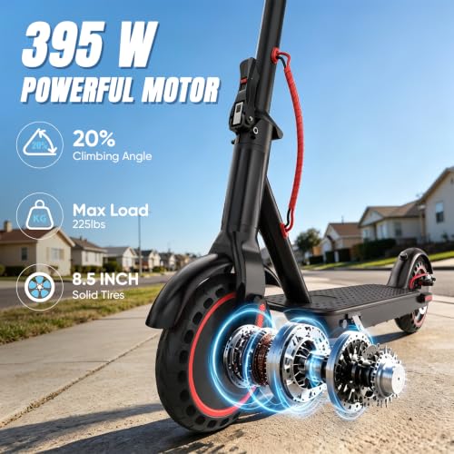 Phantomgogo Folding Electric Scooter for Adults - Black, 18.6 MPH, 15 Mile Range