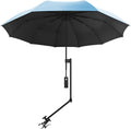 XLINGZA UPF 50+ Beach Umbrella with Adjustable Universal Clamp