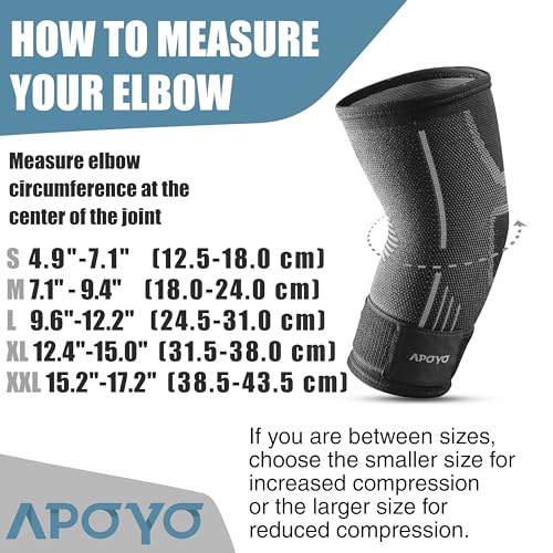 Grey Medium Tennis Elbow Brace for Women & Men - Support & Pain Relief