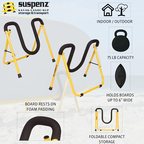 Suspenz Foldable SUP Stand Paddle Board Rack Portable Aluminum Holder