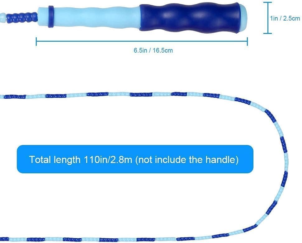 Zocy Jump Rope - Tangle-Free Fitness Skipping Rope with Soft Beaded Segments | Adjustable for All Ages
