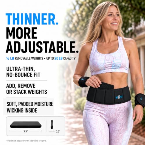 Adjustable Weighted Belt for Walking & Training - Small 7 LB, Women & Men