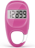 Skiennix Pedometer - Accurate Step Tracker with Carabiner | 3D Walking Counter for Men & Seniors