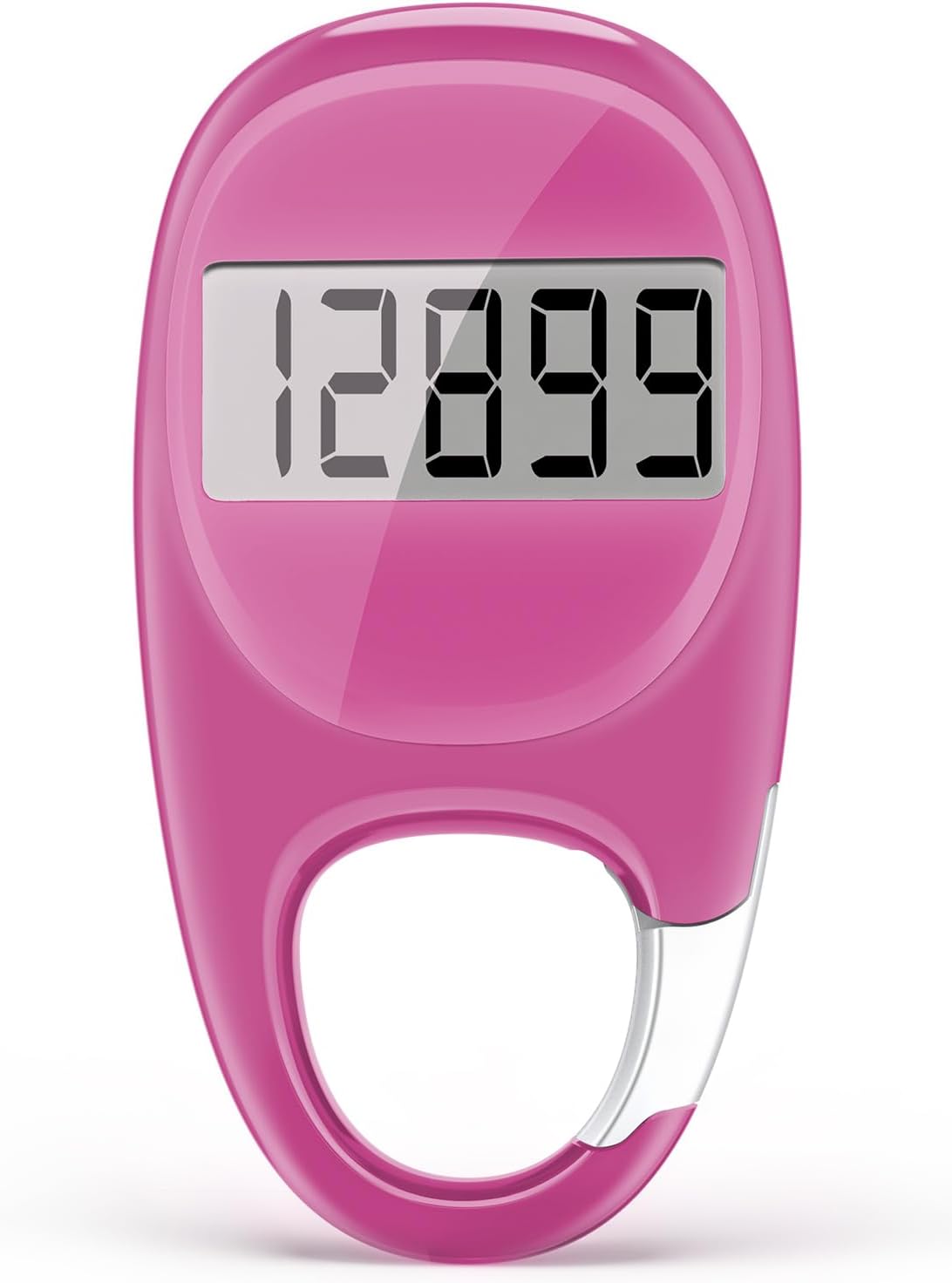 Skiennix Pedometer - Accurate Step Tracker with Carabiner | 3D Walking Counter for Men & Seniors