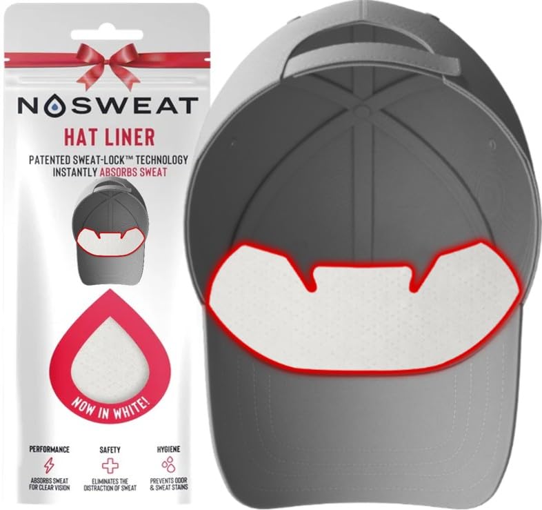 No Sweat Hat Liner - 12 Variation - PGA Tour Licensed Sweat Absorber for Hats