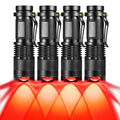 4 Pack Red LED Flashlight with 3 Modes for Astronomy Night Observation and Outdoor Activities - Variation of THIS listing