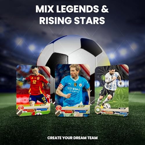 Soccer Trading Card Set - 32 Mixed 2024 Cards for Fans & Collectors