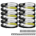 CCDobbs 12-Pack Rechargeable LED Headlamps with 230° Wide Beam & 6 Modes for Camping & Outdoor