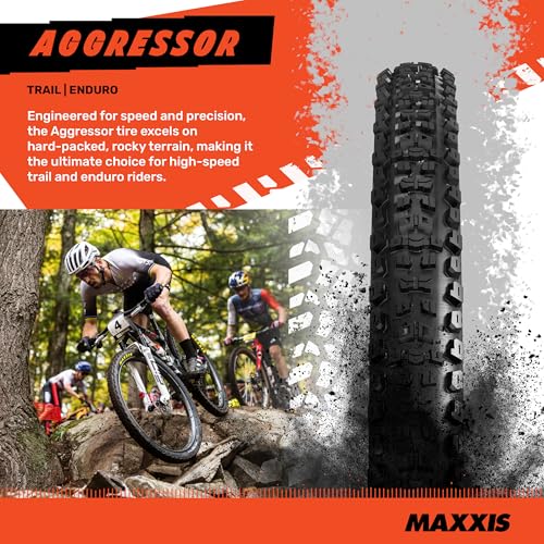 Maxxis Aggressor 29x2.50WT Dual Compound MTB Rear Tire - EXO, E25, Wide Trail