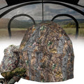 FUNHORUN Hunting Chair Blind for 2 Persons See-Through Camouflage Ground Blind