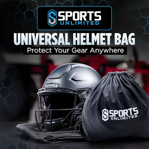 Sports Unlimited Football Helmet Bag Black - Helmet Storage for Football, Hockey, Ski & Snowboard Helmets