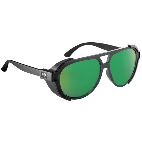 Flying Fisherman Legasea Polarized Sunglasses with Removable Side Shields, Emerald Tortoise/Amber-Green Mirror - For Fishing, Outdoor Sports, UV Protection