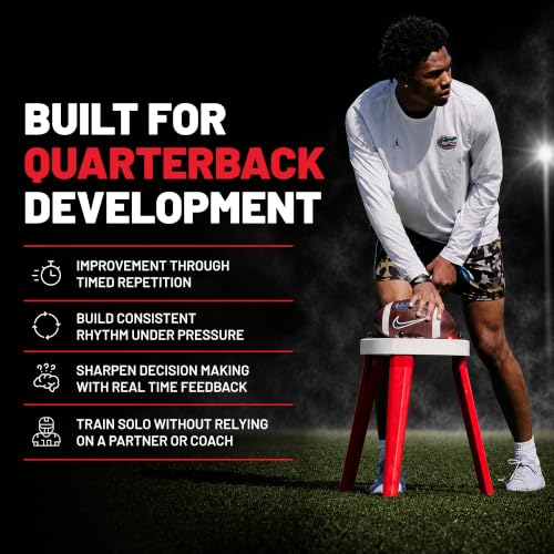 Football Quarterback Training Tee with Programmable Timer & Audible Buzzer