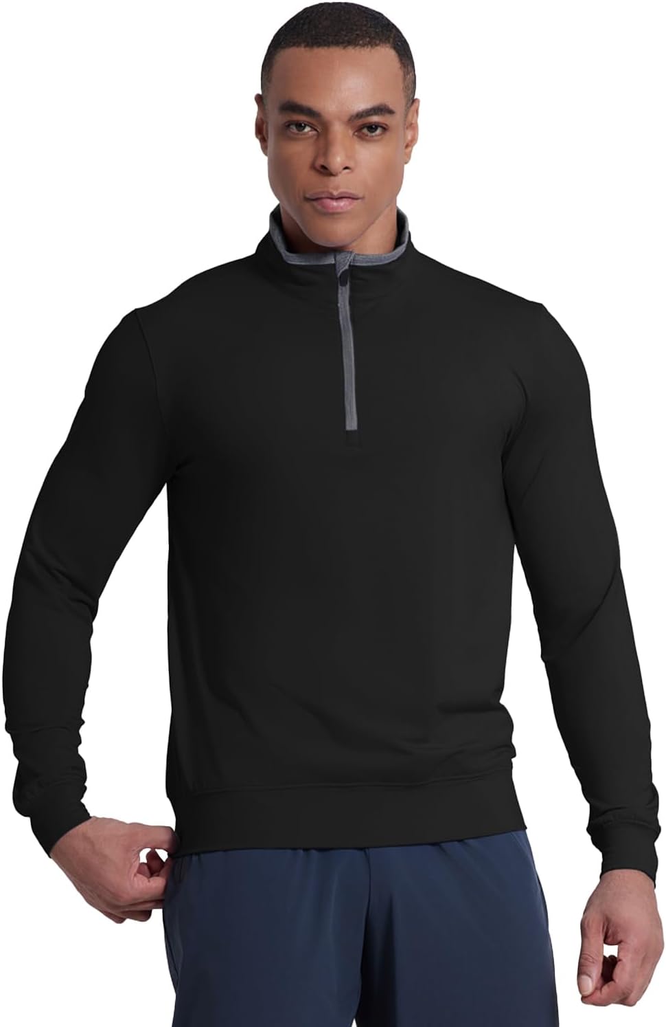 Skiennix Men's Quarter Zip Pullover Fleece Sweatshirt - Lightweight Athletic Golf Top | UPF 50+