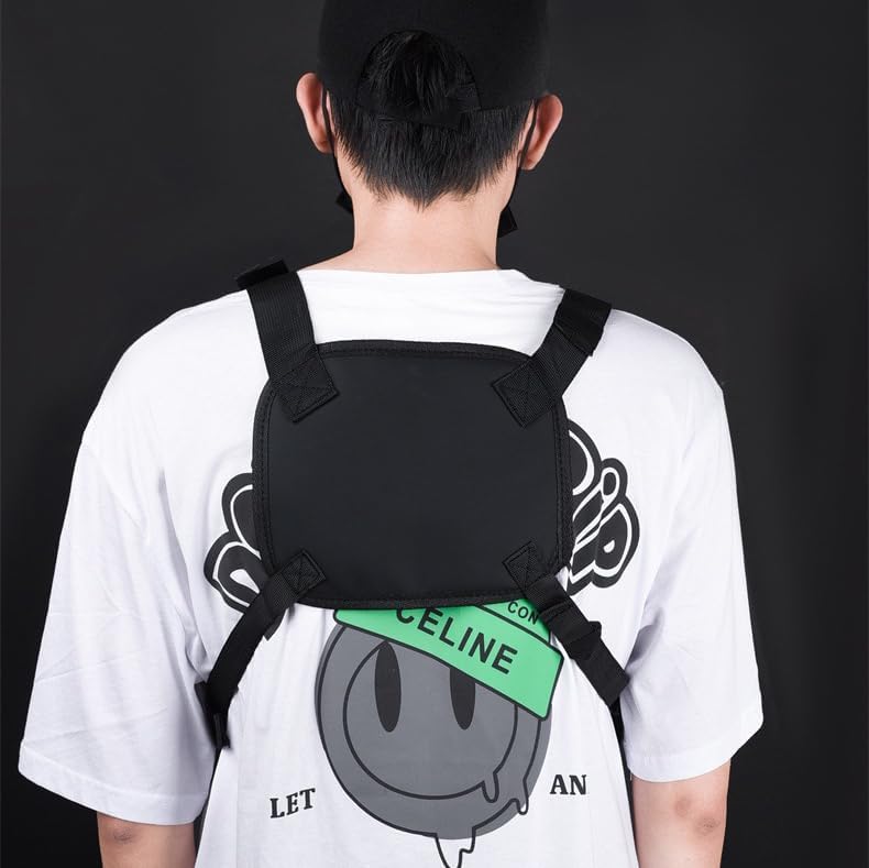 Skiennix Adjustable Nylon Chest Bag - Multi-Functional Sport Vest for Hiking & Cycling