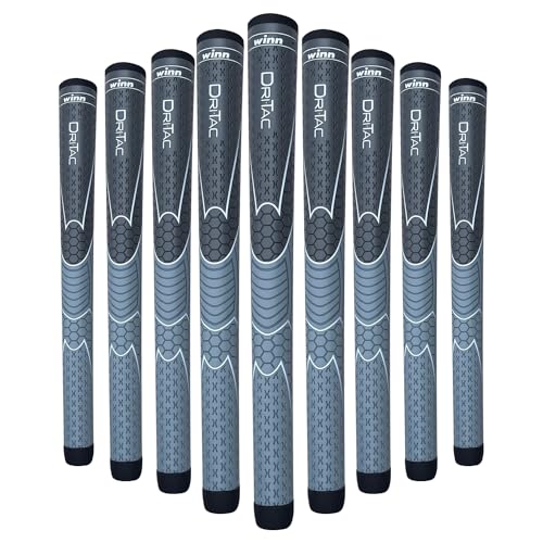 Oversized Golf Grip Non-Slip Cushioned Moisture-Wicking Shock Absorption - Dark Grey