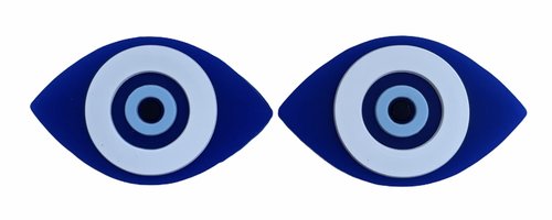 Evil Eye, Lucky Eye Vibration DAMPENER/Shock Absorber - Set of 2 - Tennis OR Badminton. Great Gift!
