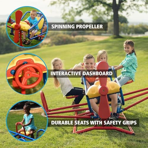 Lifetime Airplane Teeter-Totter for Kids - Double Play Playground Toy