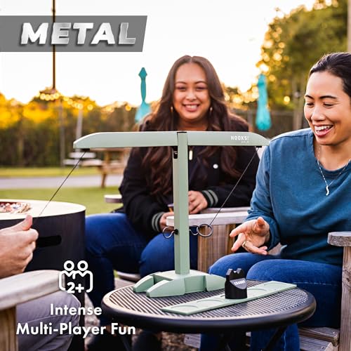 Tide Ring Toss & Shot Ladder Game Hooks - Portable Aluminum Indoor & Outdoor Game Set