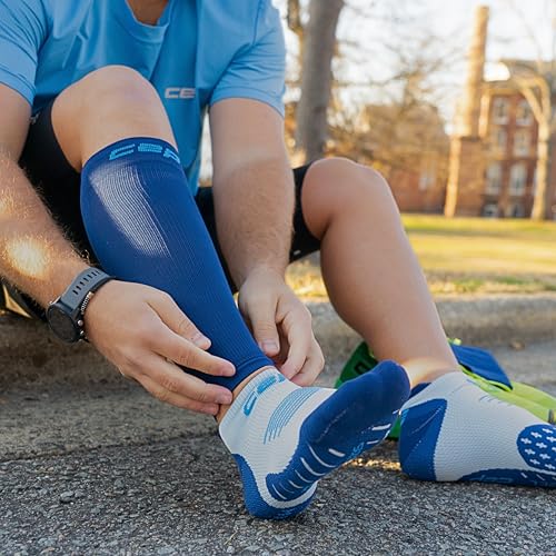 Medium Black CEP Core Run 5.0 No Show Socks with Arch Support & Anti-Slip Grip