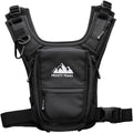 Skiennix Minimalist Chest Rig - Outdoor Chest Pack with Easy-Access Phone Pouch | Black