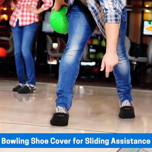 Bowling Shoe Slider - 2 Pieces Bowling Shoe Covers Sole Slide Protectors