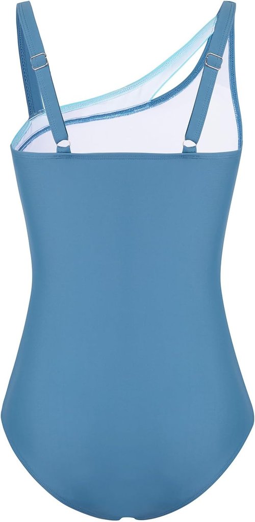 Belovance One-Piece Girls Swimsuit - Solid Color Ruched Design | Quick-Dry Beach Swimwear for Ages 7-16