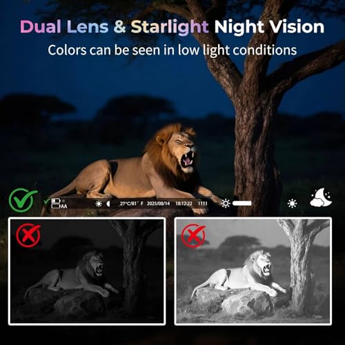 VOOPEAK TC37-B WiFi 4K Trail Camera with Dual-Lens Night Vision