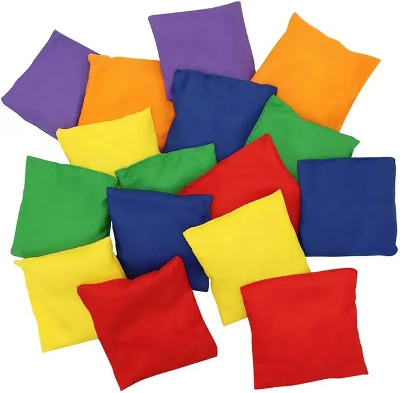 Skiennix 20 PCS Colorful Nylon Bean Bags - Perfect for Kids & Family Outdoor Games