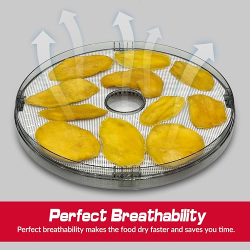 Silicone Food Dehydrator Sheets Pack of 5 for Fruit and Jerky - BPA Free