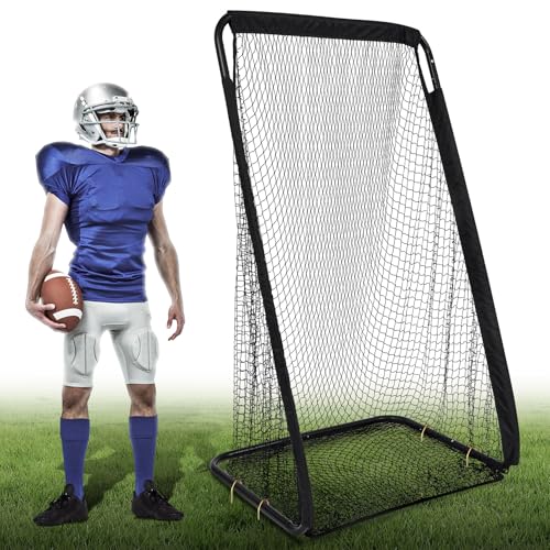 MorningRo Football Kicking Cage Net for Field Goals - Black, 7x4 ft Backyard Practice