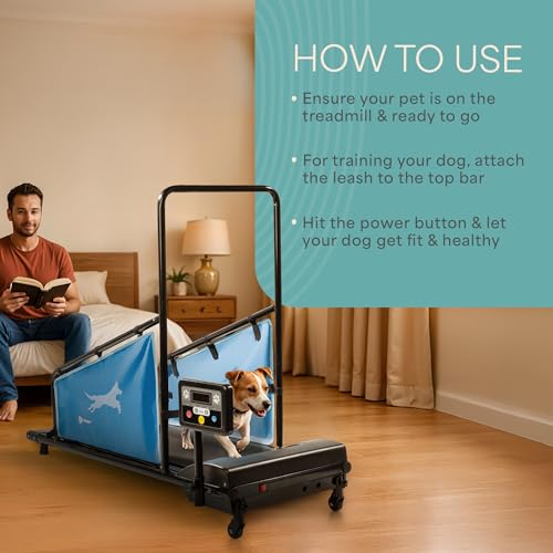 Lifepro PawRunner Small & Medium Dog Treadmill with Remote Control - Quiet, Safe Exercise Machine