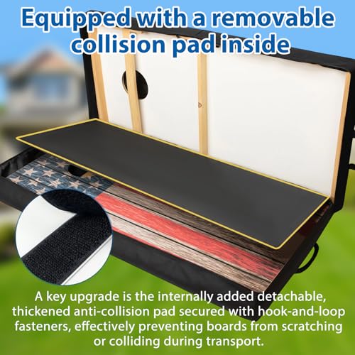 Cornhole Carrying Case Fits 4x2 Regulation Boards - Black
