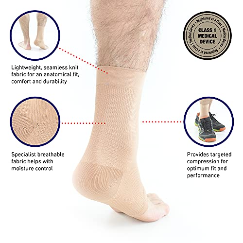 Neo-G Airflow Ankle Compression Sleeve Large Beige Sports Support
