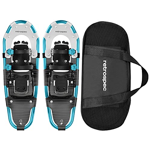 Lightweight Snowshoes for Adults with Double Ratchet Bindings - Ice Cap 21"