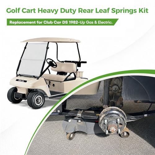 Heavy Duty Rear 4-Leaf Spring Kit for Club Car Golf Carts 1982-Up