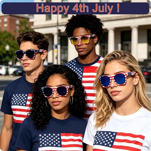 American Flag Sunglasses Sun Shades for Outdoor Party & Daily Wear - Variation: American Flag CB