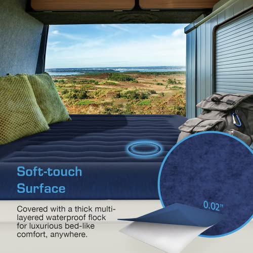 Twin Air Mattress with Built-in Pump & Raised Pillow - Luxury Version