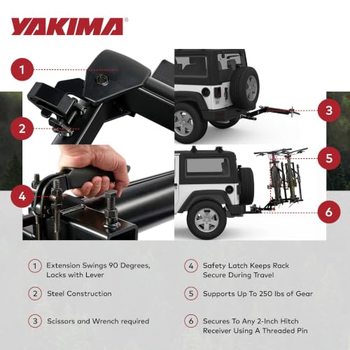 Yakima BackSwing Swing-Away Bike Rack Adapter for 2-Inch Hitch Receivers