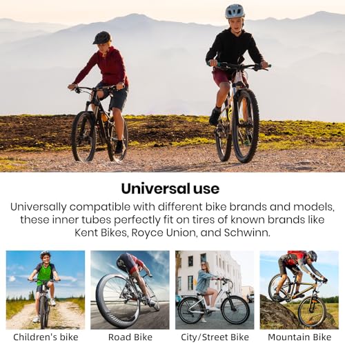 29 Inch Bike Inner Tubes with Schrader Valve 32mm - Heavy Duty Replacement for Road & Mountain Bikes - Variation 2