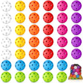 Multicolor 40 Pack Practice Baseballs Softballs Plastic Training Balls for Hitting and Pitching