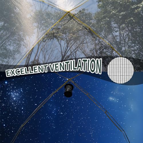 Dark Green 4-Person Blackout Camping Tent with Rainfly – Spacious Dome Design