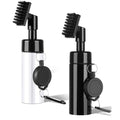 Qufoidium Golf Club Cleaner Brush 2 Pack - 7 Inch Golf Water Brush with 5 Oz Leakproof Bottle, Nylon Bristles & Retractable Hook, Black & White