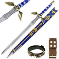 Skyward Sword Master Sword Replica – Full Tang Carbon Steel Fantasy Sword with Scabbard & Belt