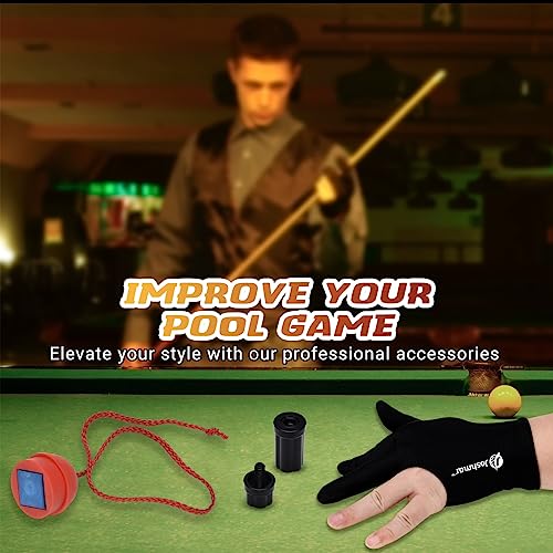 Complete Pool Cue Set 58 Inch Canadian Maple Billiard Cue with Case & Accessories
