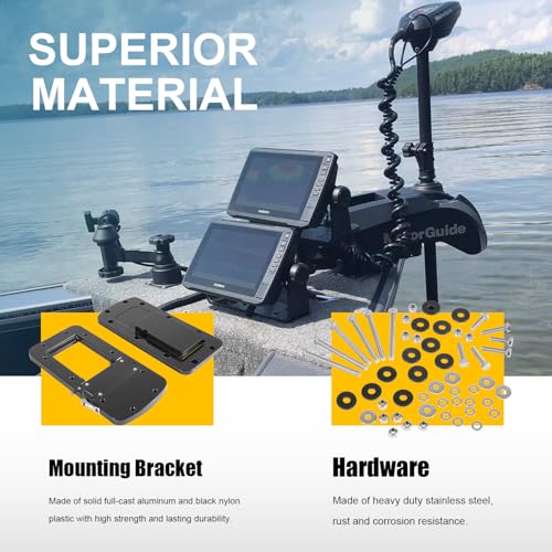 Deargooday Aluminum Quick-Release Mounting Bracket Kit for MotorGuide Xi3 Xi5 Trolling Motors