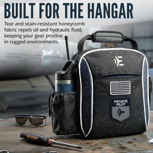Pilot Flight Bag with Kneeboard and Ipad - EntireFlight Blue Pilot Bag for Accessories & Headset